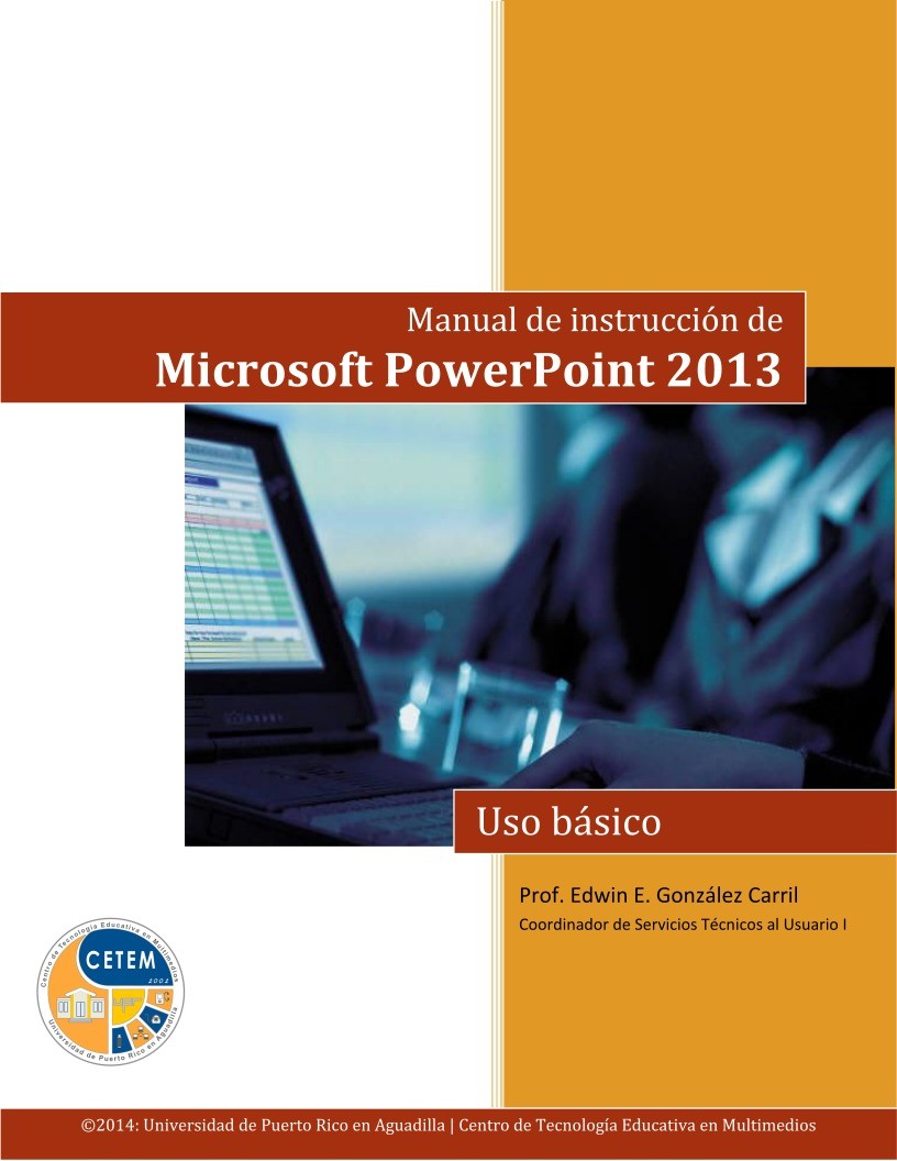 Imágen de pdf Manual de instrucción de Microsoft PowerPoint 2013